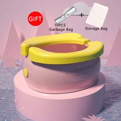Orinal portable de viaje para niño con taburete pliable