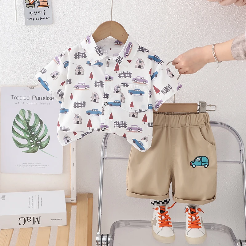 Conjunto de verano para bebé: camisa y pantalón corto - imagen 2