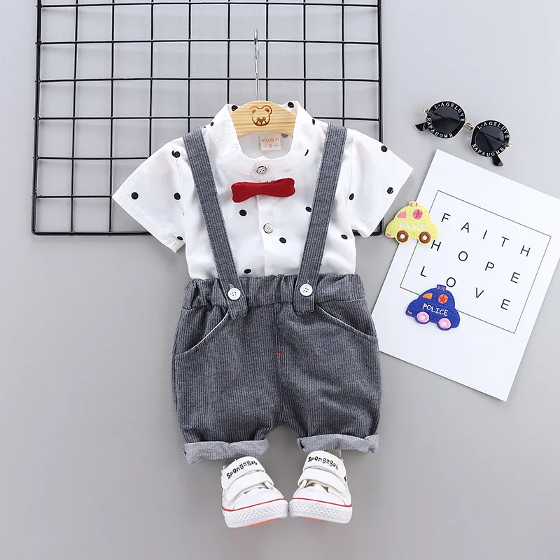 Conjunto verano para bebé: camiseta manga corta y mono – 2 piezas