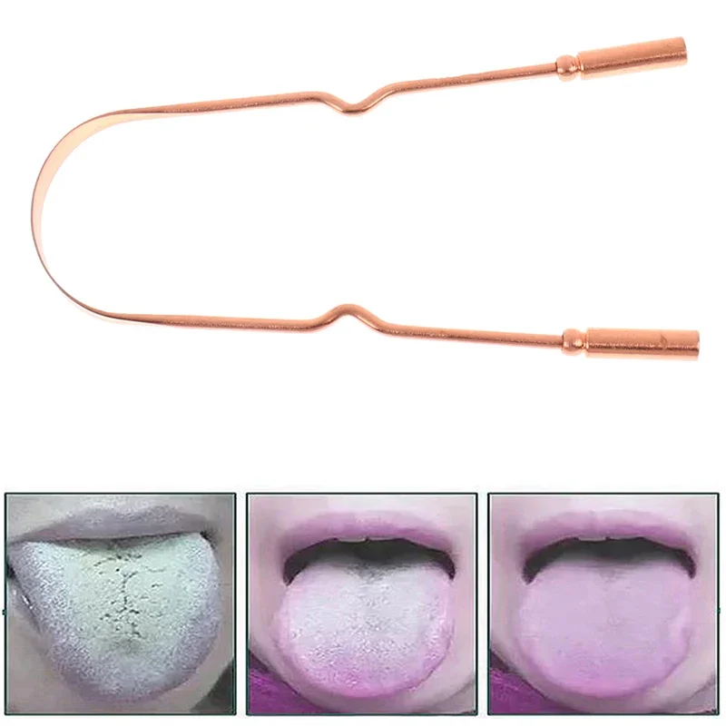 Raspador de lengua en cobre puro para bebés – Higiene oral suave - imagen 5