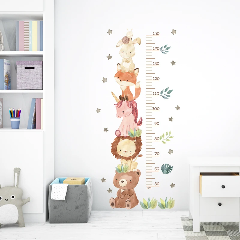 Tabla de crecimiento infantil con regla y pegatinas para altura - imagen 3