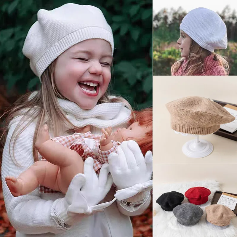 Gorro de punto para niños cálido y suave invernal fino cotidiano - imagen 2