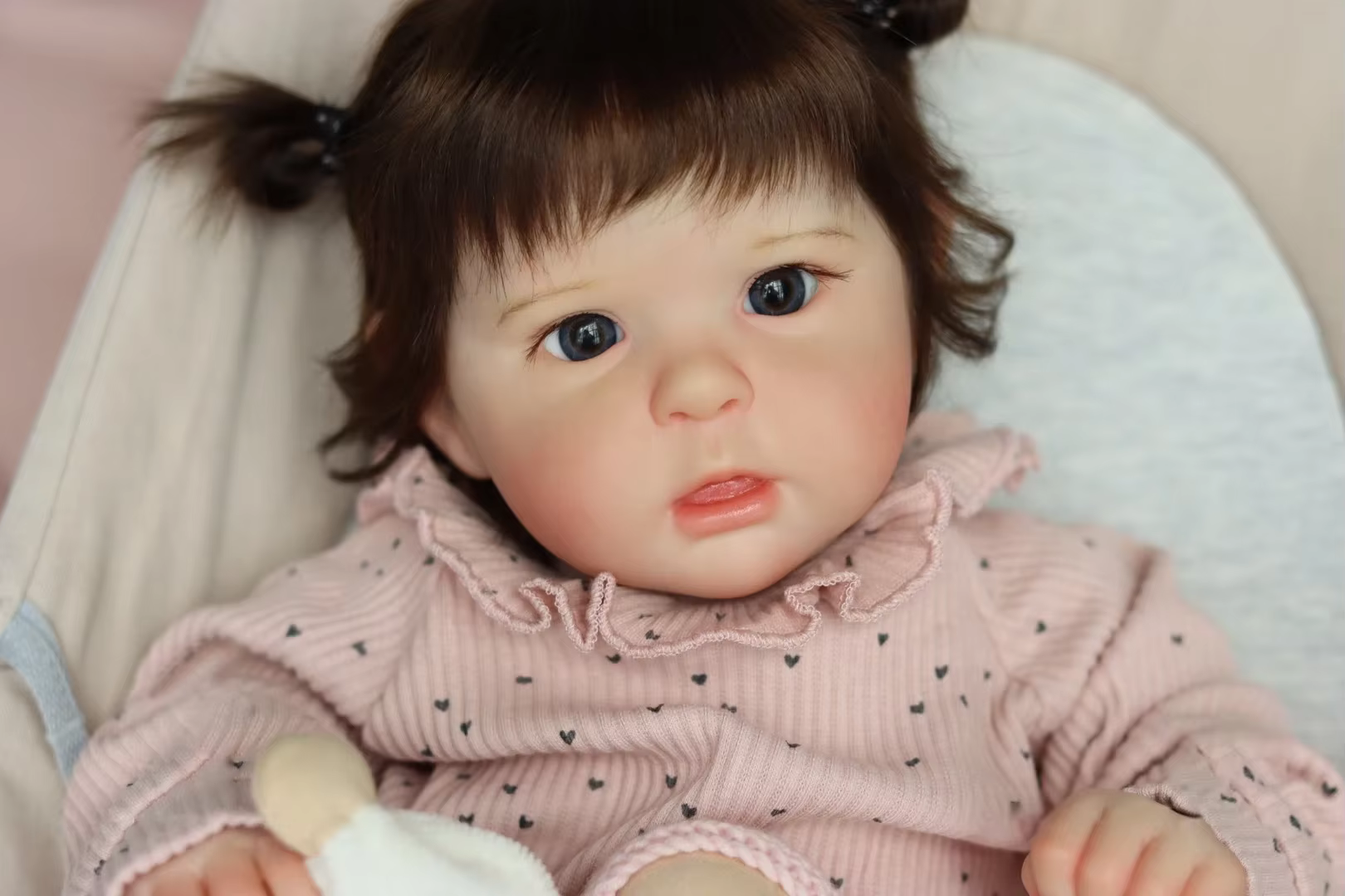 NPK Muñeca Reborn de 20 pulgadas con piel 3D y pelo enraizado