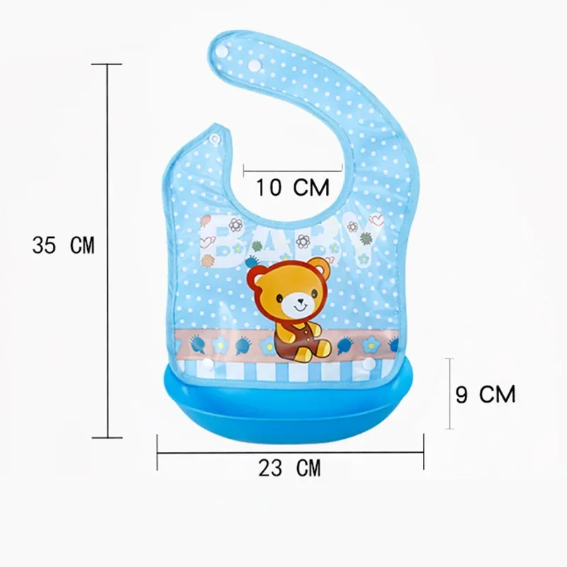 Baberos para bebé impermeables EVA bandana desmontables con dibujos - imagen 5