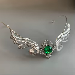 Circlet Flora tiara de hada con luna brillante para niña