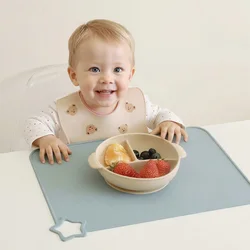 Mantel de silicona antideslizante para bebés – Seguro para comidas