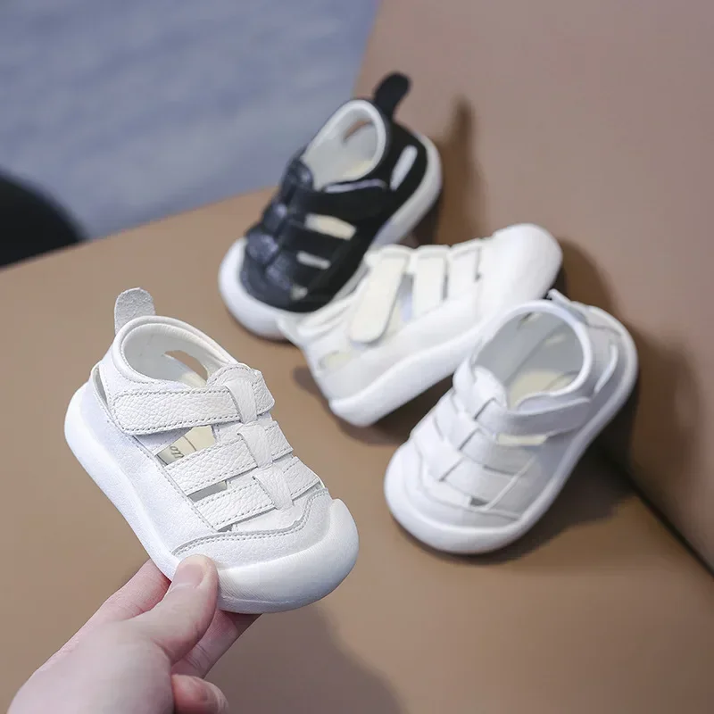Sandalias de cuero para bebés con suela suave - verano cómodo - imagen 4