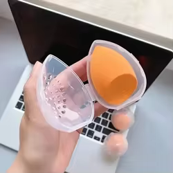 Soporte para esponjas de maquillaje, secado portátil tipo huevo