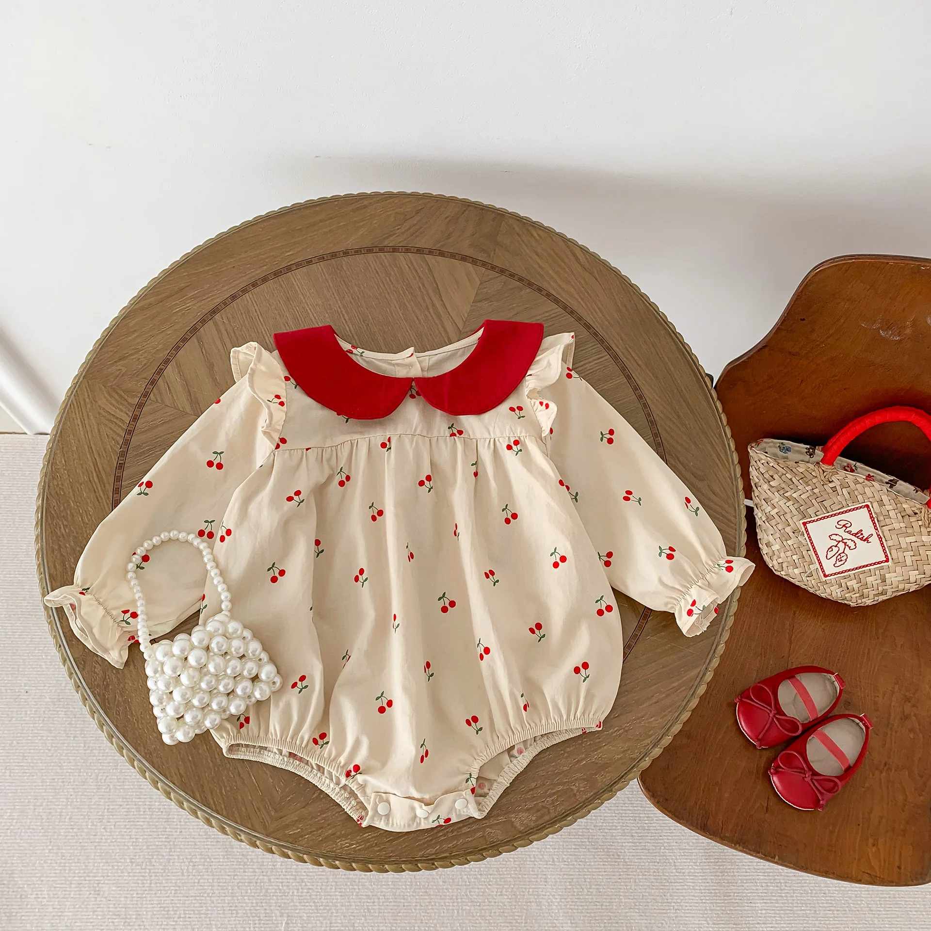 Mono manga larga bebé niña estilo princesa otoño