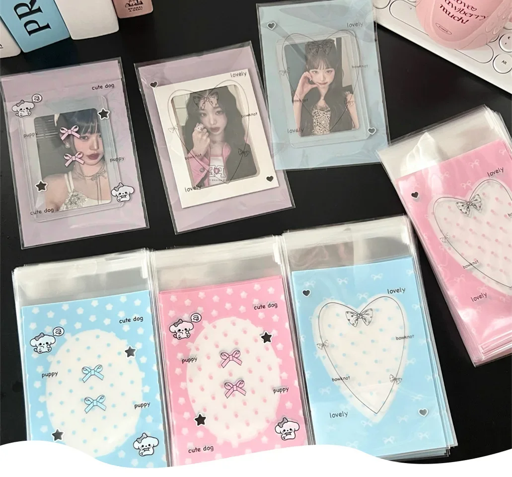 Fundas transparentes para tarjetas Kpop