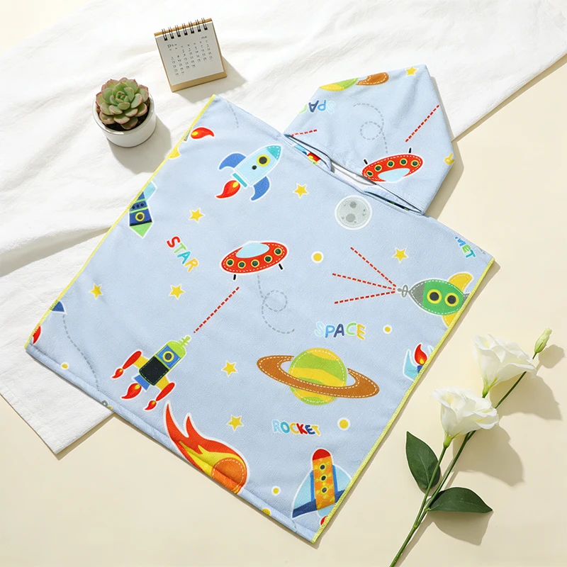 Albornoz de verano para bebé y niño, secado rápido