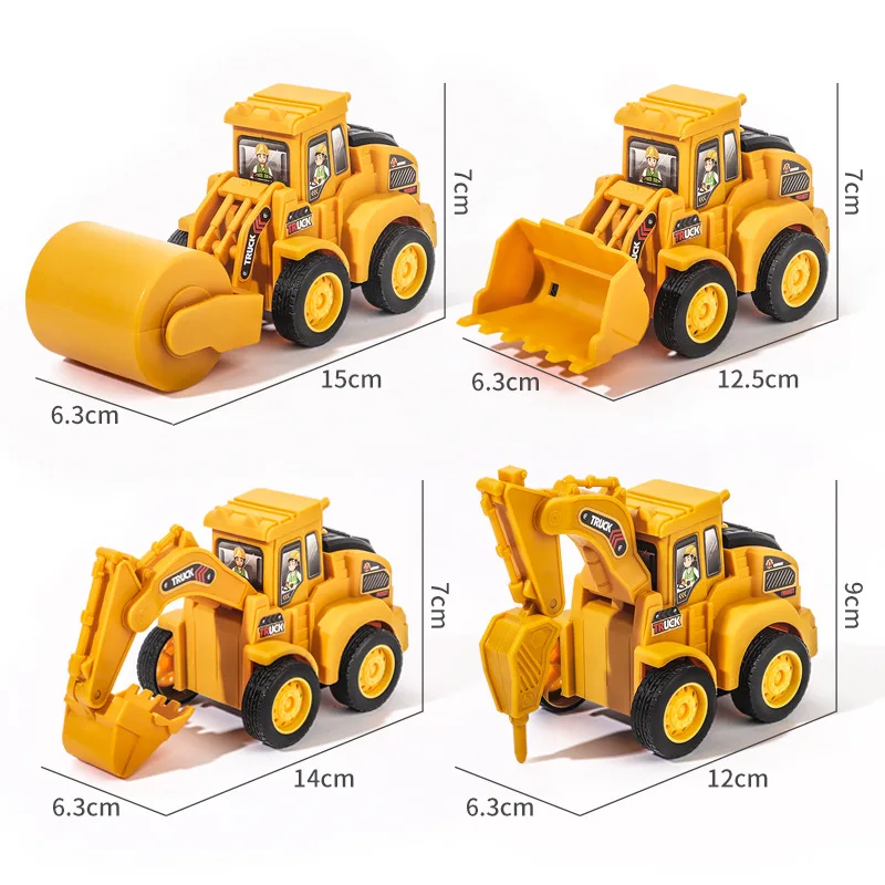Juguete educativo de vehiculos de construccion para ninos: excavadora - imagen 2