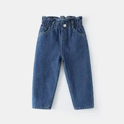 Vaqueros infantiles para niña – Cintura elástica y ajuste cómodo
