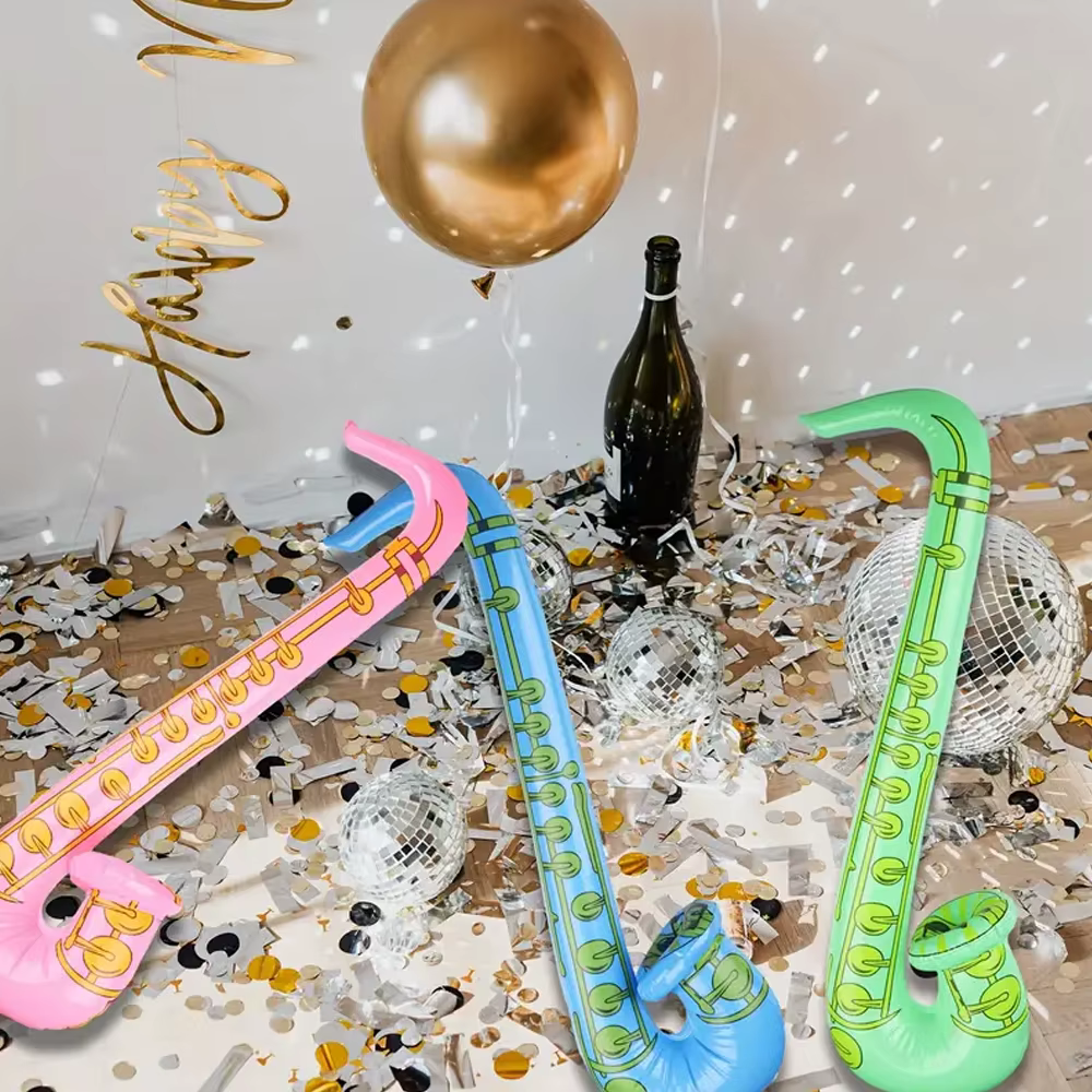 Saxofón inflable de PVC para fiesta y juegos de escenario - imagen 5