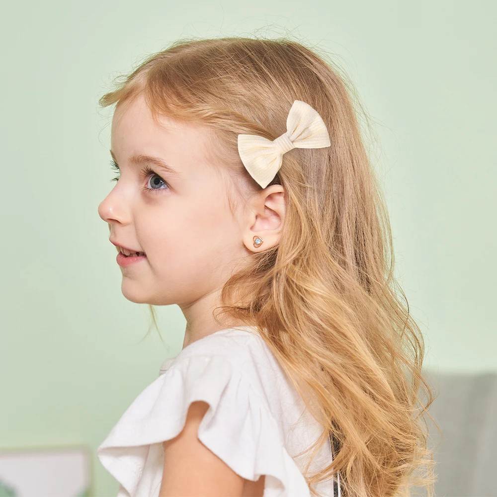 Pinzas de pelo con lazos en encaje y pasadores para niña - imagen 5
