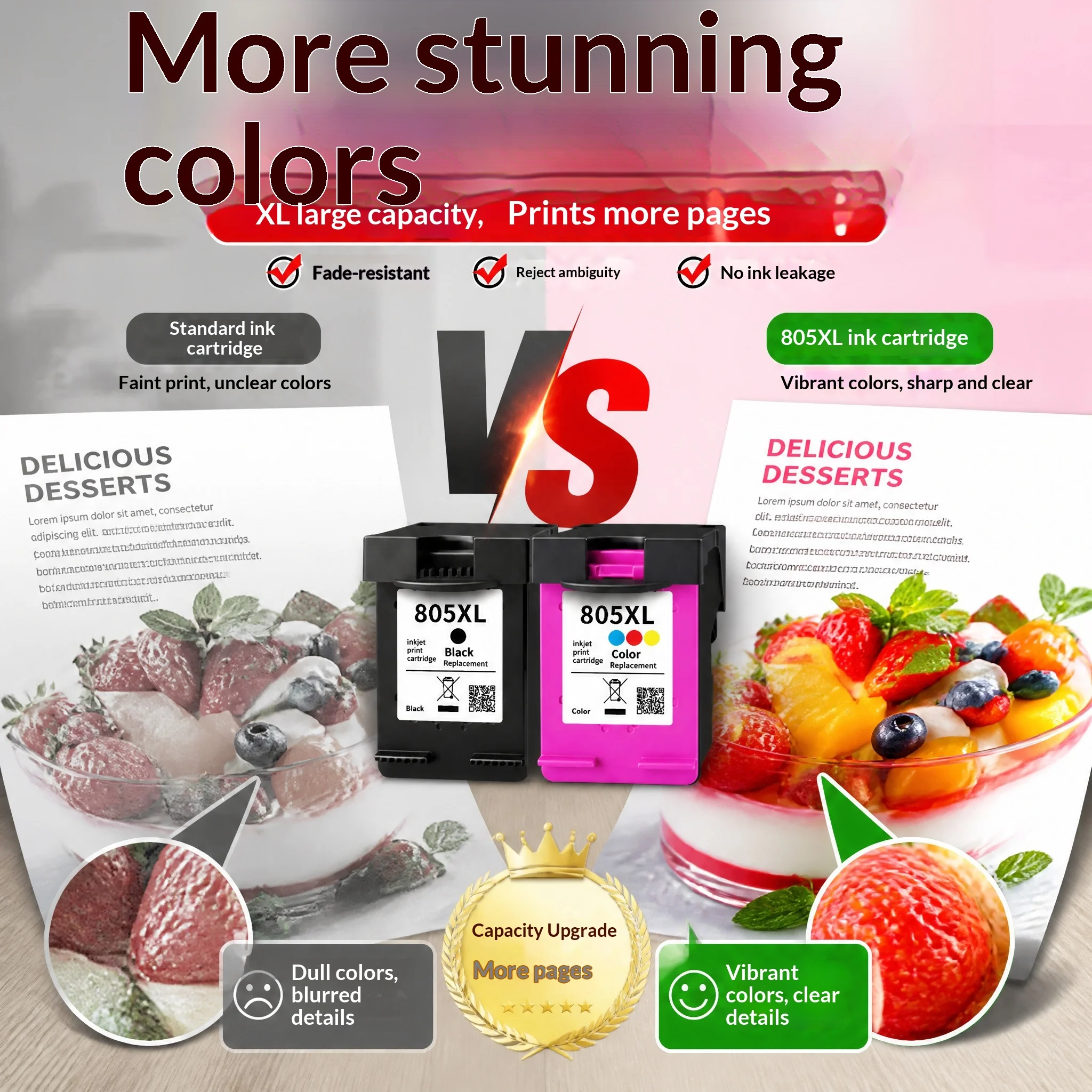 Cartucho de tinta compatible con HP para impresoras - imagen 4