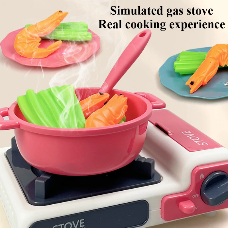 Juego de cocina infantil de juguete con utensilios y ollas realistas - imagen 4