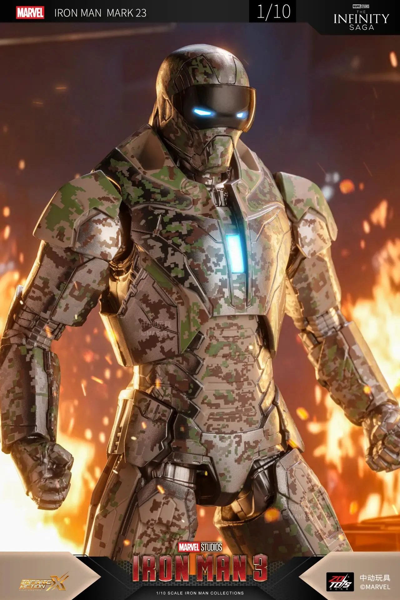 Figura de acción Iron Man MK27 con articulaciones móviles
