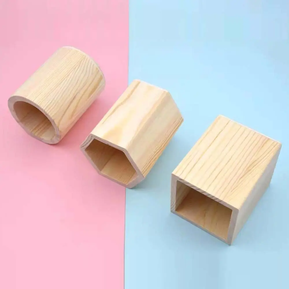 Portalápices infantil de madera con organizador para escritorio - imagen 3