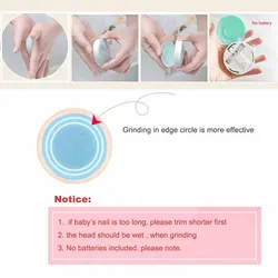 Set de manicura para bebés: cortaúñas eléctrico y lima suave