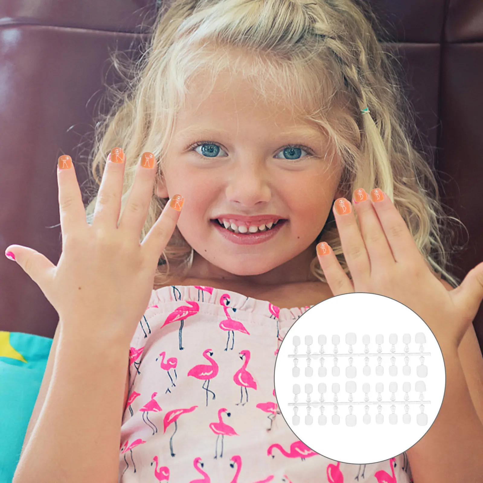 Uñas postizas infantiles sin daño: puntas elegantes para pequeños