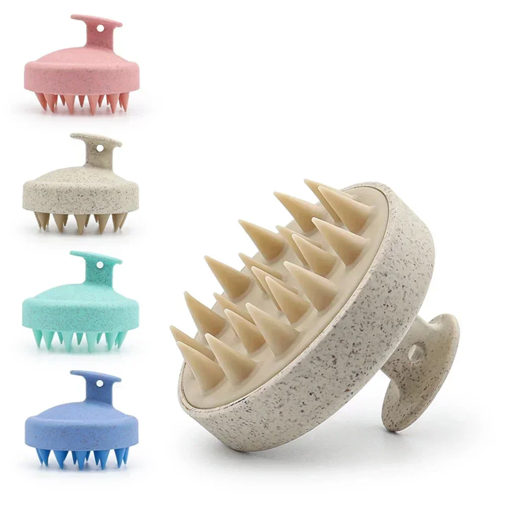 Cepillo masaje cuero cabelludo de silicona para ducha y champú - imagen 4