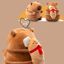 Peluche capibara con formas de merienda suave para jugar