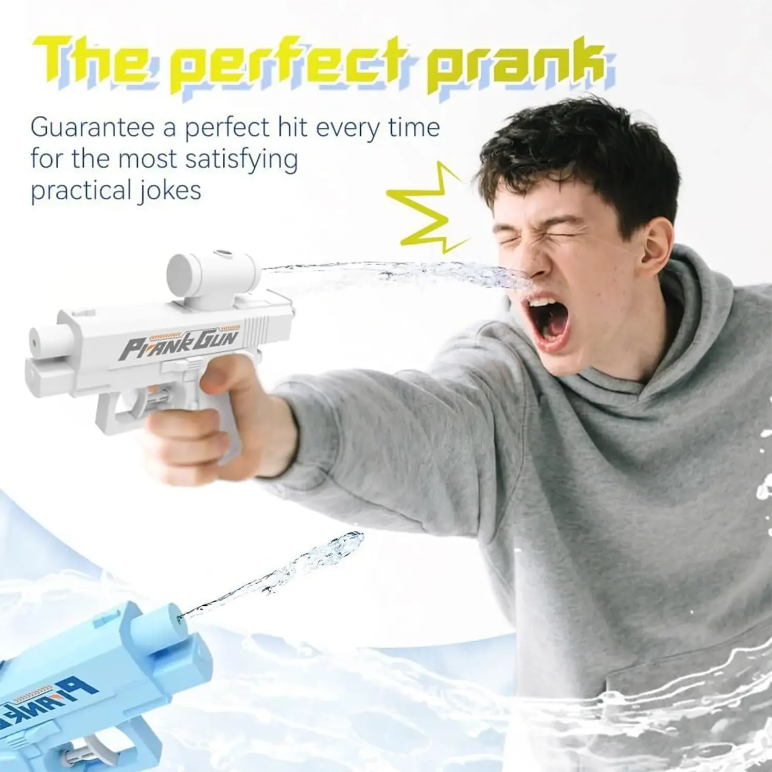 Pistola de agua mini de doble chorro para juegos de verano - imagen 4