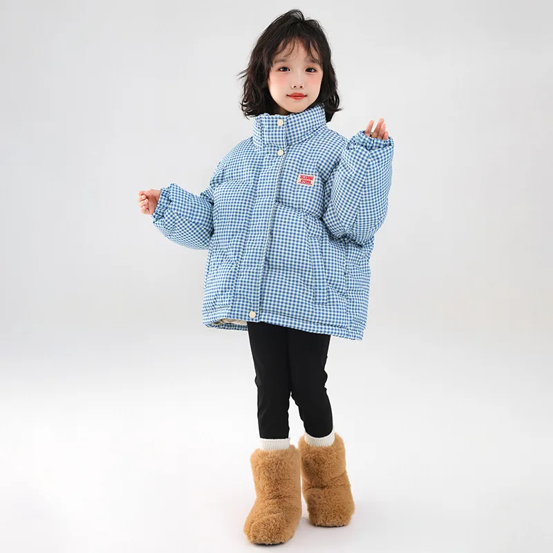 Parka acolchada de invierno para niños y niñas con cremallera - imagen 4