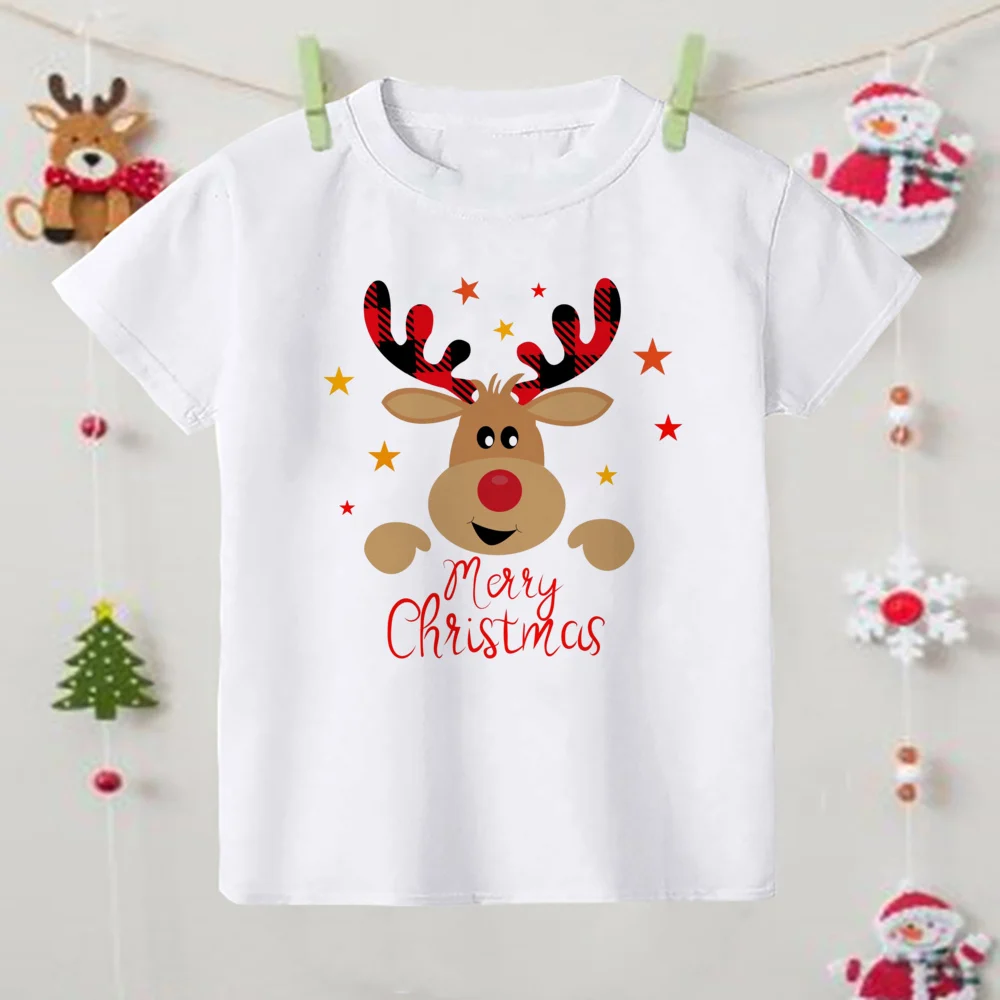 Camiseta Navidad para niños con estampado de ciervos - imagen 5