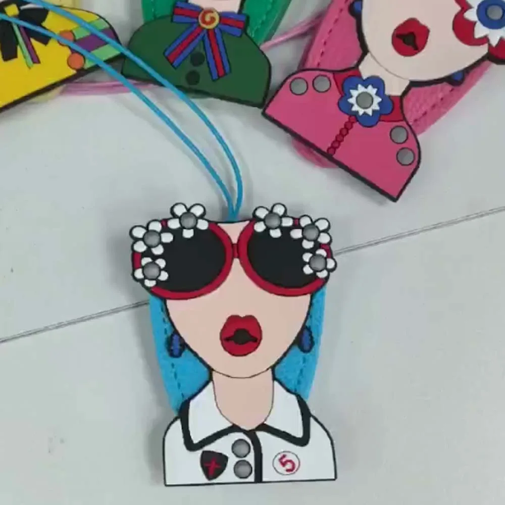 Correa para gafas antipérdida de cuero bordado antiarañazos