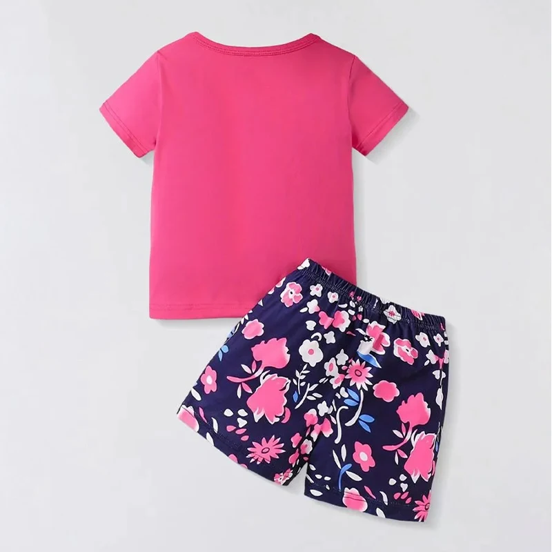 Conjunto de verano para niñas floral: camiseta y pantalón corto - imagen 5
