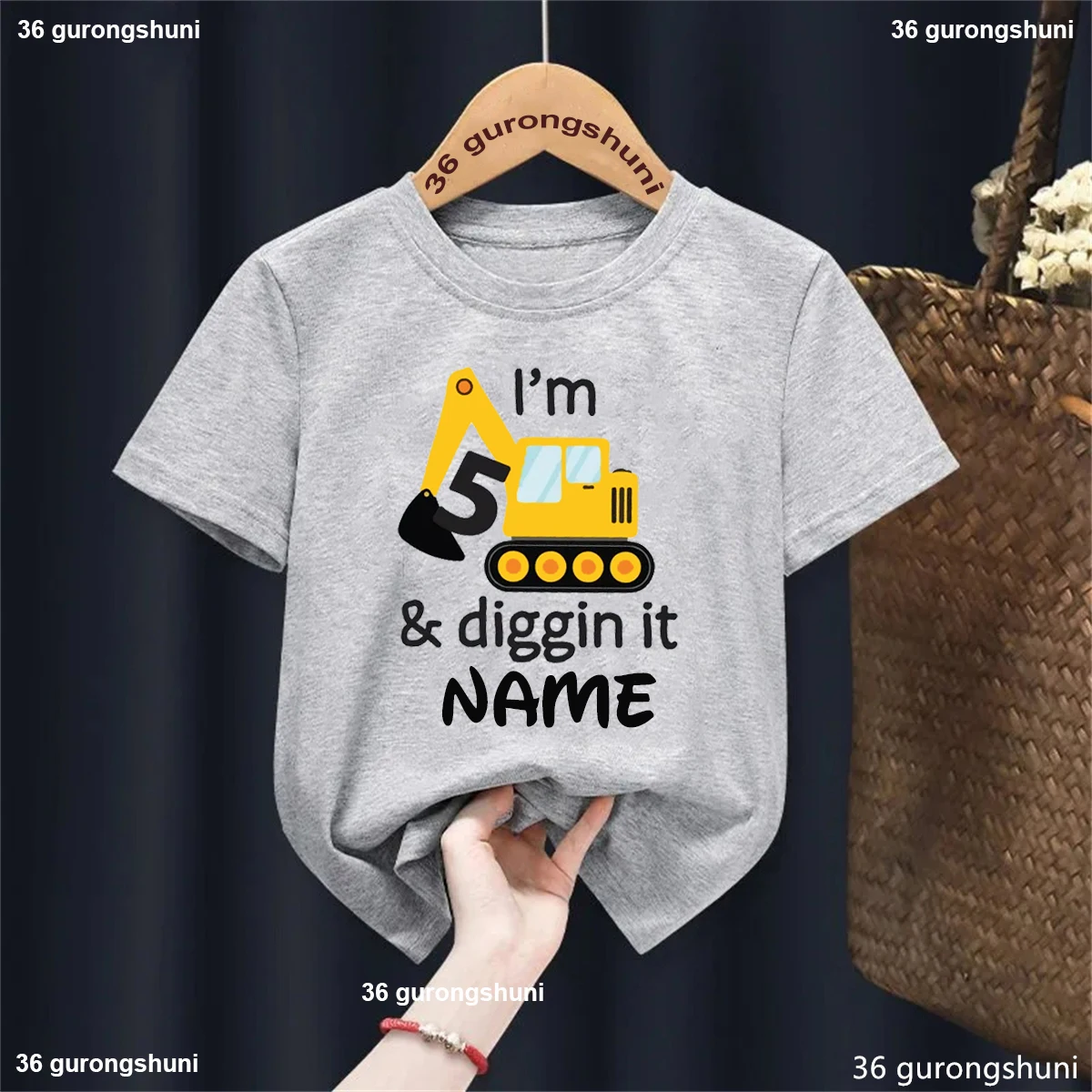Camiseta infantil I'Am 5th Diggin It para niños y niñas - Estampado verano - imagen 3