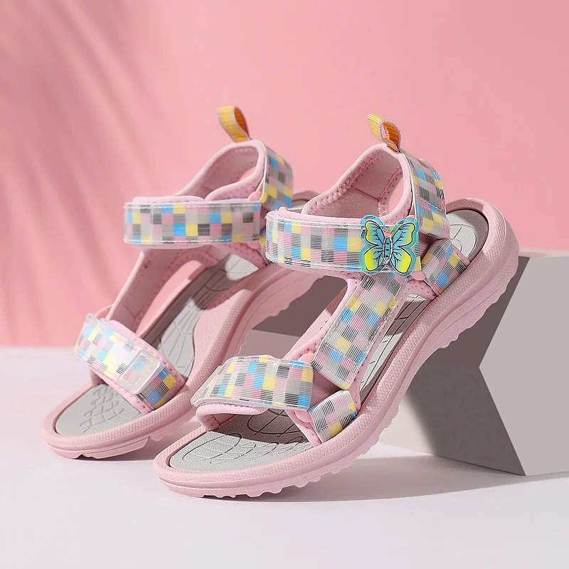 Sandalias antideslizantes para niños y niñas de princesa con perlas - imagen 5