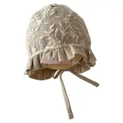 Sombrero de encaje para bebé estilo princesa para fotos