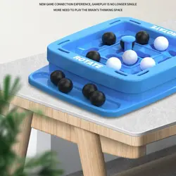 Juego de lógica blanco y negro: mesa estrategia rápida para niños
