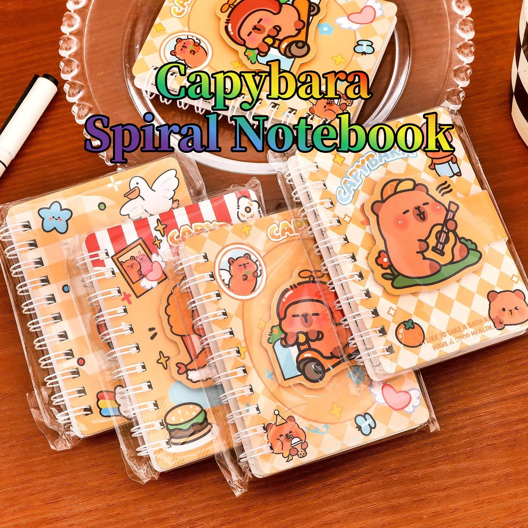 Cuaderno espiral con cierre y velcro de capibara - imagen 5