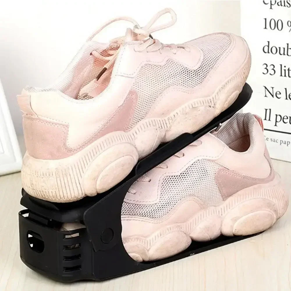Organizador de zapatos ajustable con estante para armario