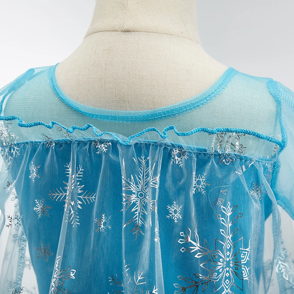 Disfraz Elsa Frozen para niña con lentejuelas y pedrería - imagen 3