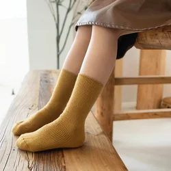 Calcetines térmicos de lana para bebés y niños - color sólido