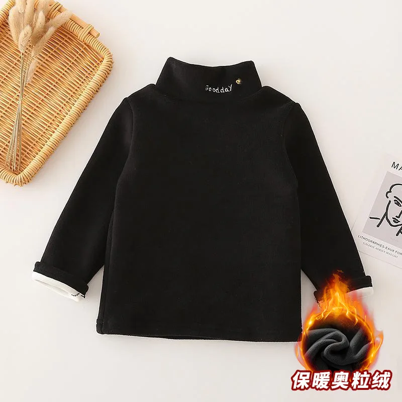 Jersey de cuello alto lana gruesa para niñas, invierno - imagen 2