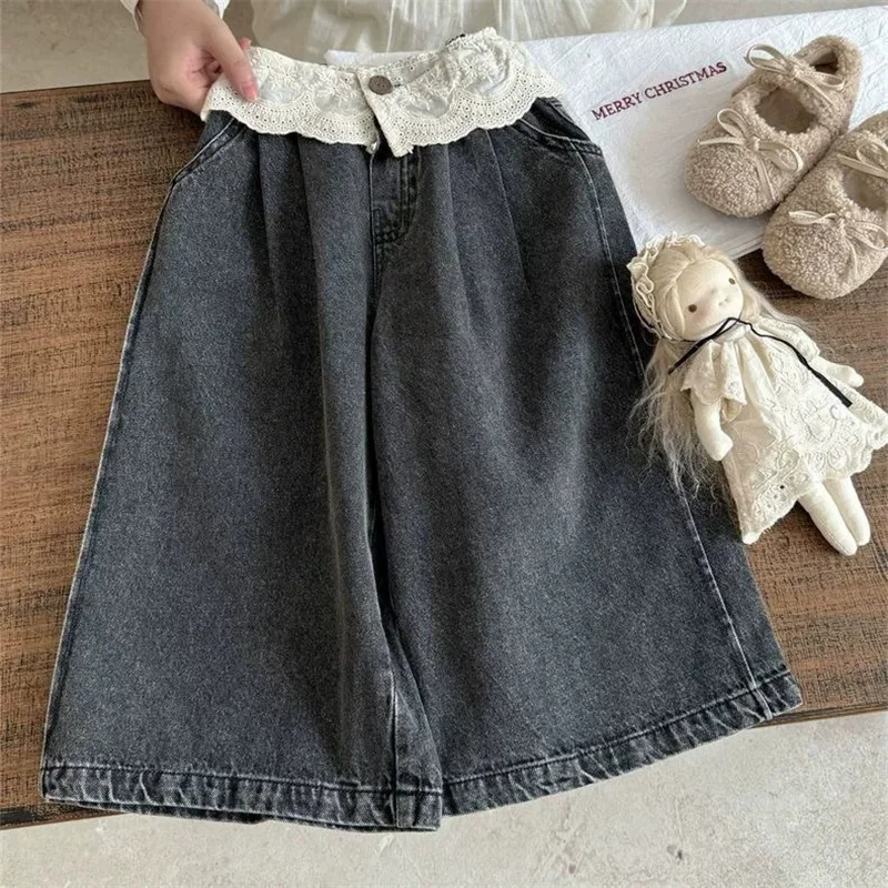 Pantalones vaqueros de niña pierna ancha para primavera - imagen 3