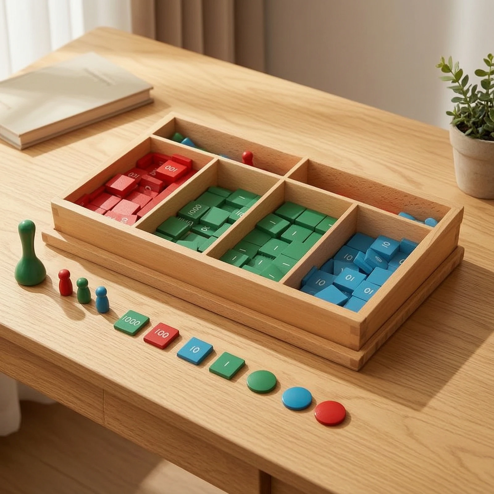 Manipuladores matemáticos de números: juego educativo práctico