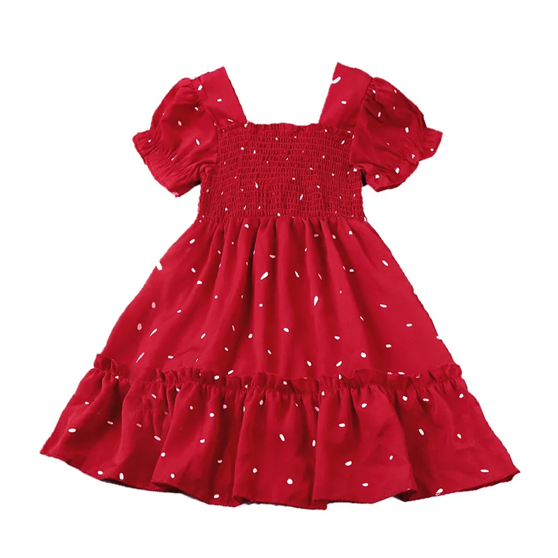 Vestido de verano con lunares para niña – Estilo princesa