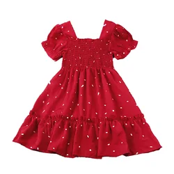 Vestido de verano con lunares para niña – Estilo princesa
