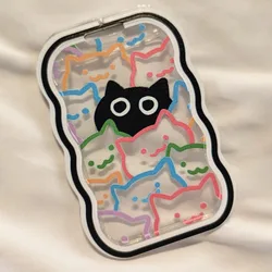 Funda tarjeta estudiante gato con cordón elástico llavero