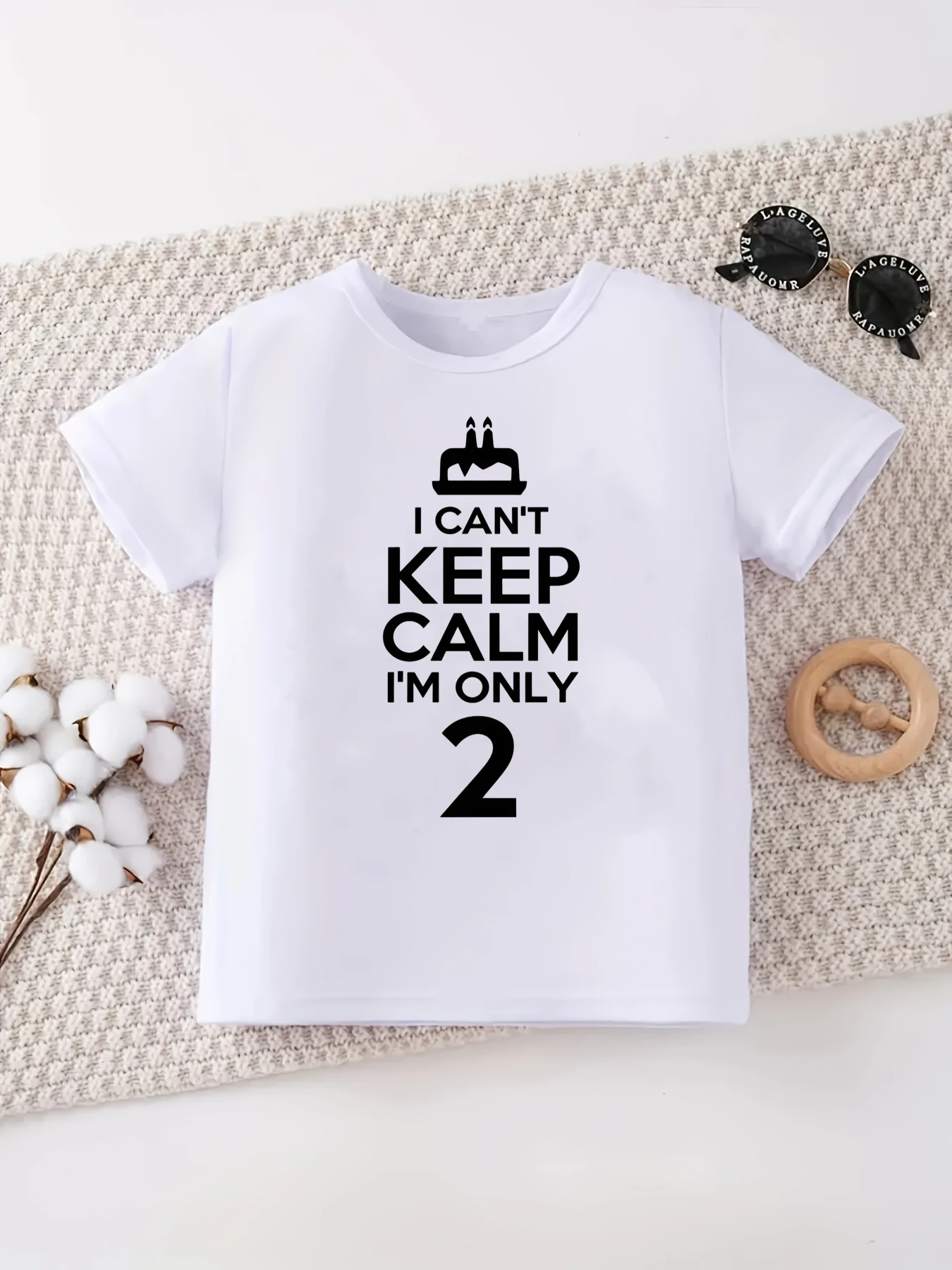 Camiseta infantil con estampado de cumpleaños para niñas y niños - imagen 2