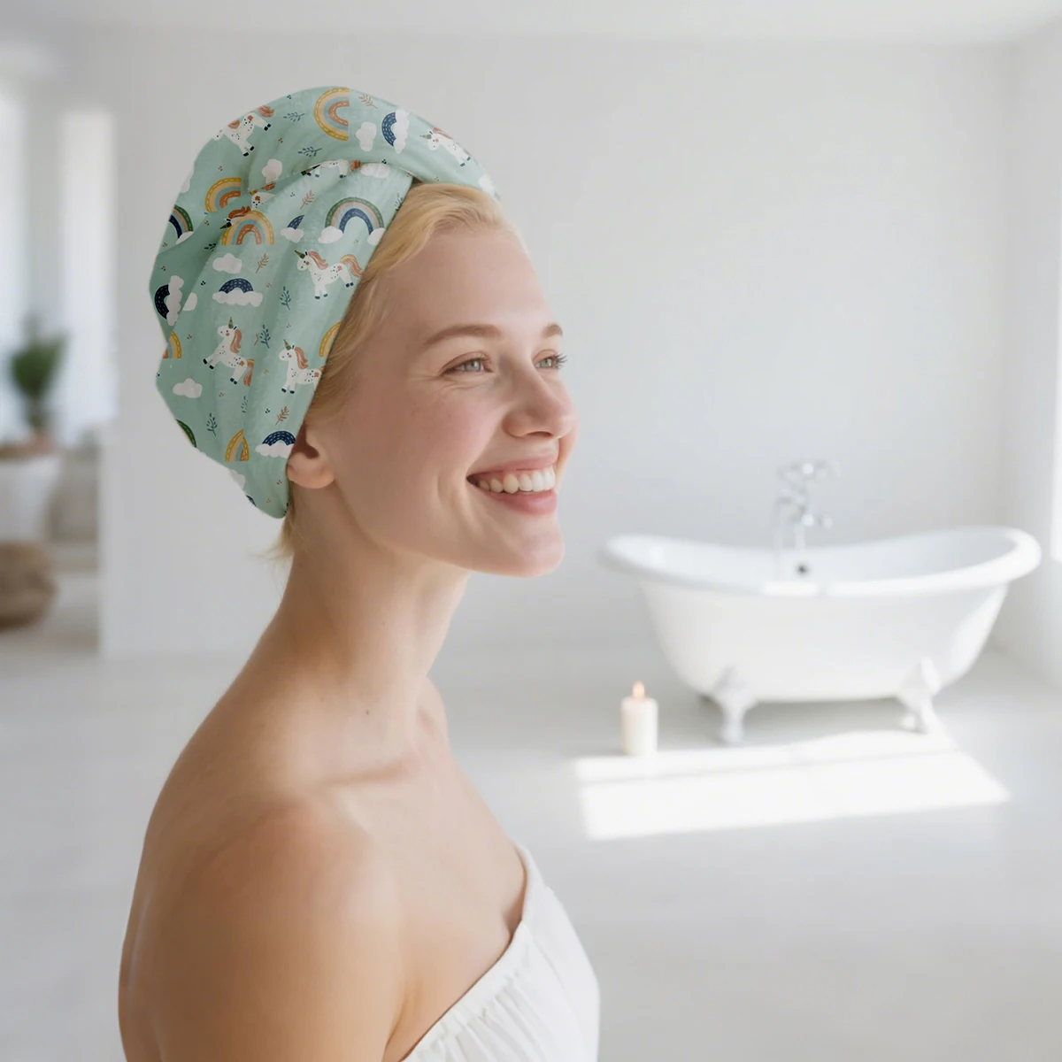 Bata de baño bebé microfibra con gorro absorbente Elinfant