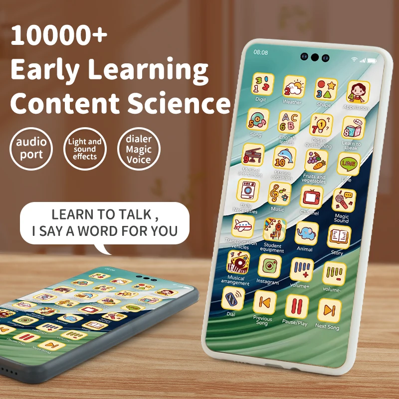 Teléfono de juguete educativo para bebé con sonidos - imagen 4
