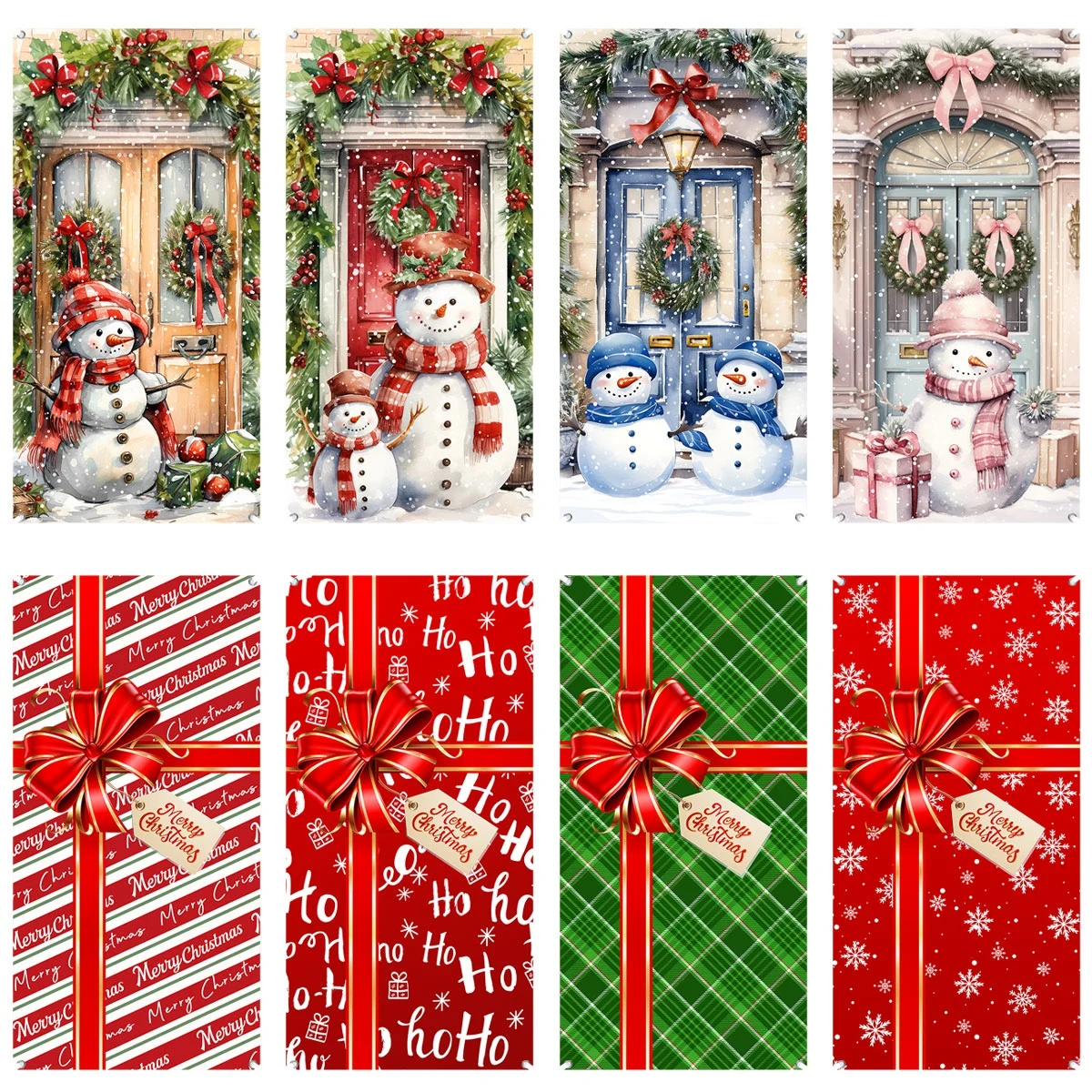 Cartel de puerta Santa Claus – Decoración navideña para el hogar - imagen 2